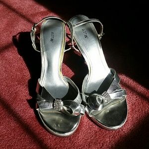 Silver heels